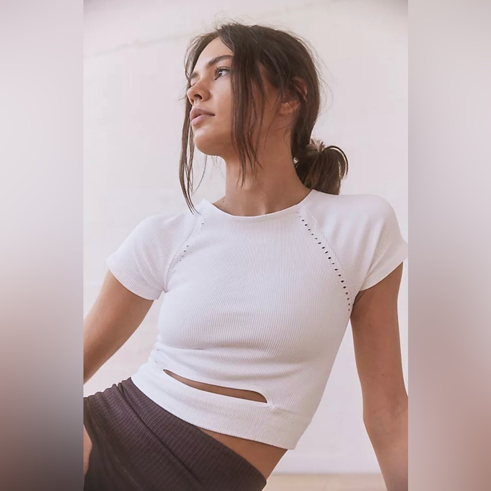 NWOT Free People Movement Cut It Out Short Sleeve Size XS/S